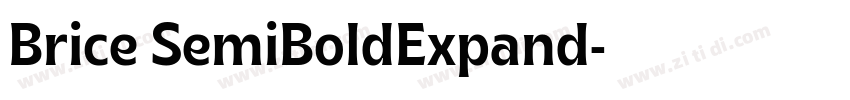 Brice SemiBoldExpand字体转换